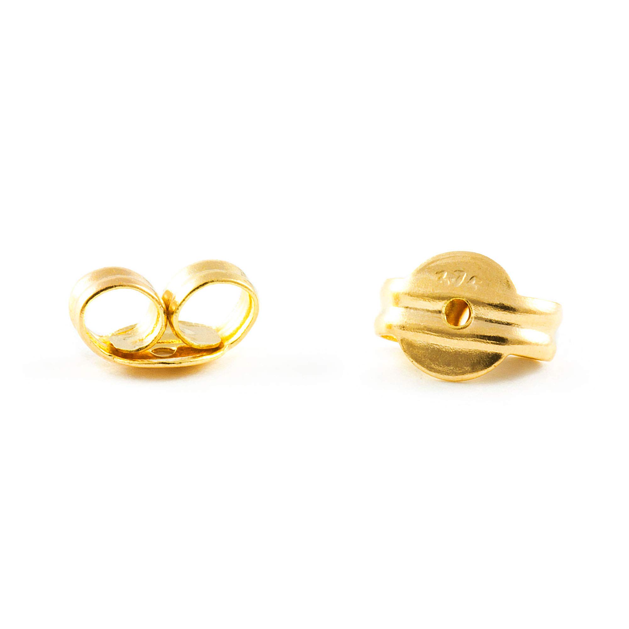 Earrings closures Yellow gold (1 Pair) (Medium Size) 9kts
