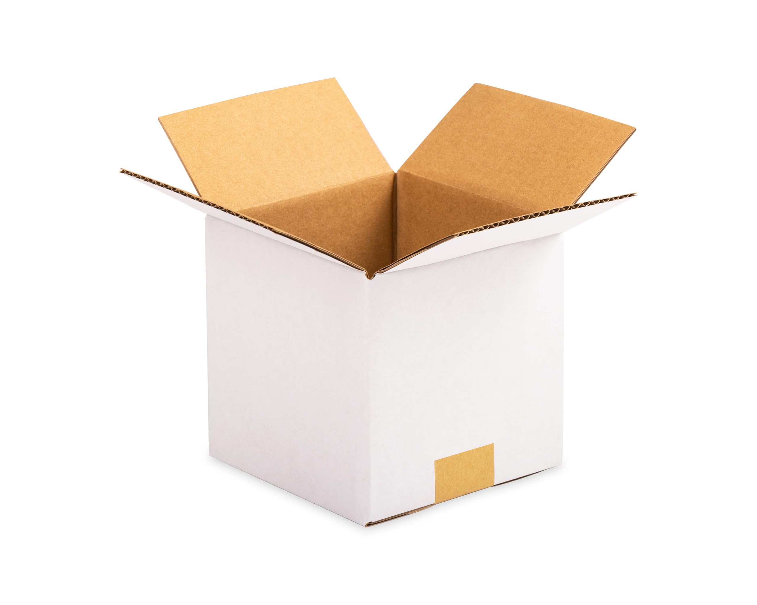 Photo 1 of Wisaiboxl 5x5x5 inch White Shipping Boxes, Corrugated Cardboard Small Boxes with Fragile Stickers for Business Mailing, Packing, Moving, Storage, 15 Pack
