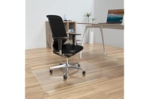 Amyracel Office Chair Mat for Hardwood Floor, 35” x 55” Computer Desk Chair Mat for Hard Floors, Easy Glide Floor Mat for Office Chair on Hardwood, Clear Floor Protector Mat for Rolling Chairs