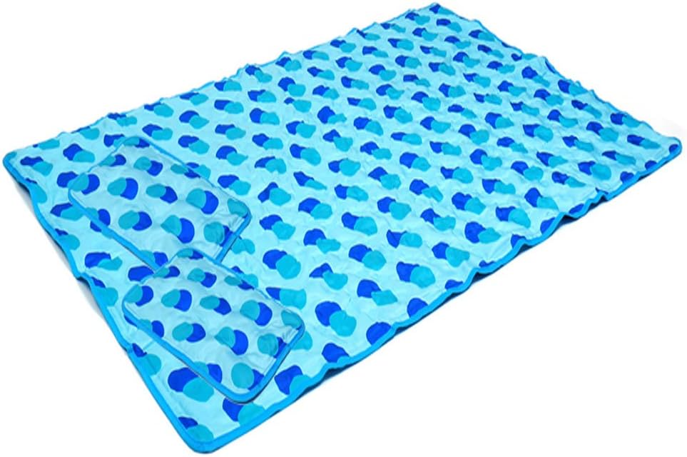 OURHOME Cooling Pillow Cushion Pad Chilly Gel Mat for Sleeping Seating Pets Laptops (Double Set)