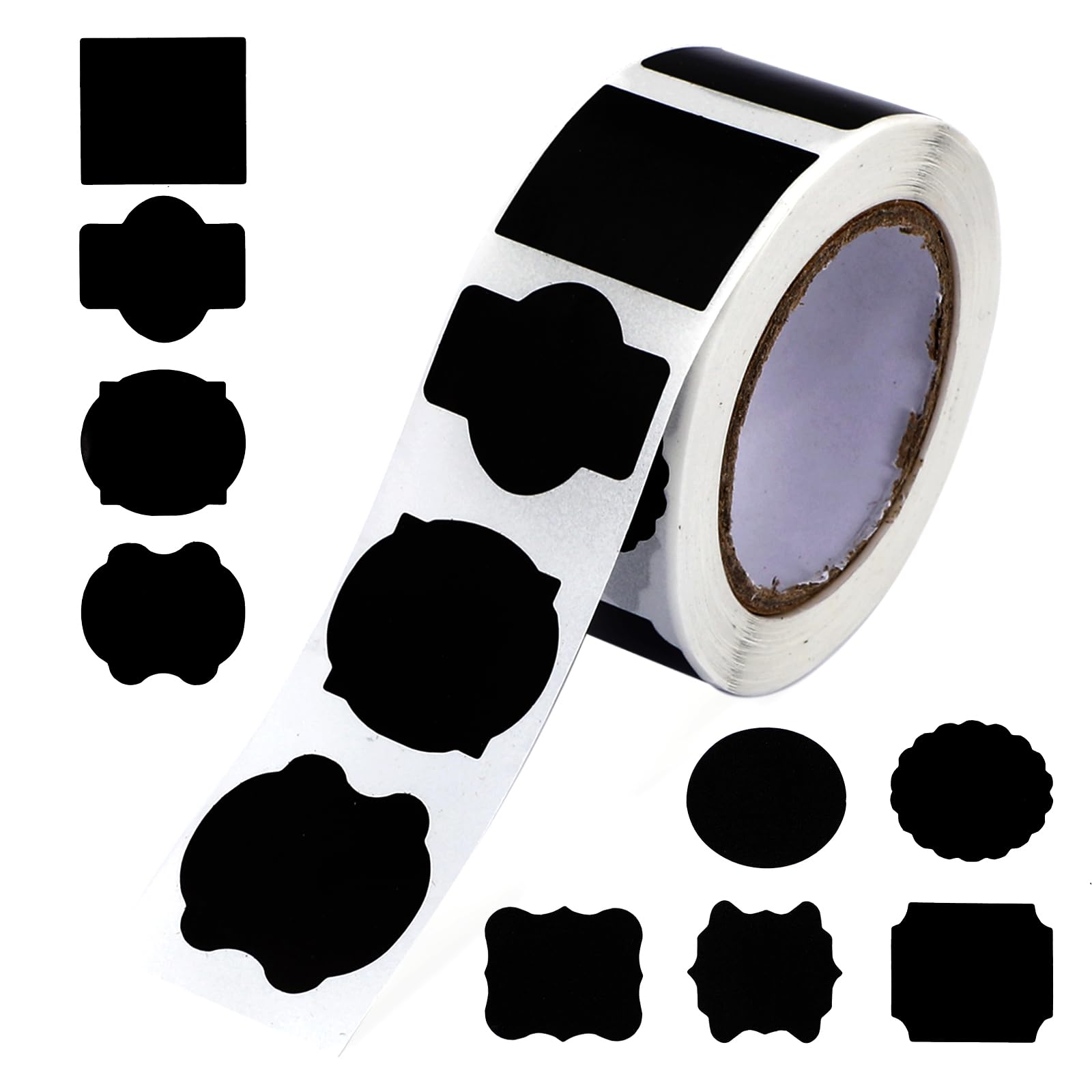 Photo 1 of 100 Pcs Label Stickers for Storage, Chalkboard Labels for Jars Waterproof Kitchen Pantry Labels Reusable Blackboard Stickers for Craft Room Weddings Mason Bottles Storage Bins Containers