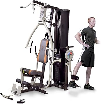 Marcy Mp3500 Platinum Home Multi Gym Avec Entraineur Pour Cuisse Amazon Fr High Tech