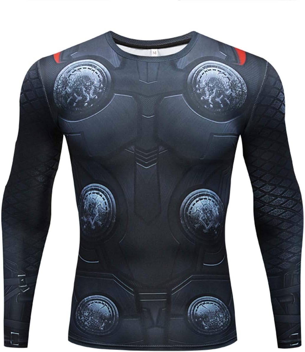 Men's Super-Hero Compression Sports Fitness Elastic T-Shirt Quick-Drying Running