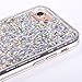 SUPVIN Liquid Phone Case for Girls, Fashion Creative Design Flowing Liquid Floating Luxury Bling Glitter Sparkle Diamond Hard Clear Case Compatible for iPhone 7 / iPhone 8