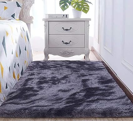 Tapis Shaggy Poils Hauts Poils Longs Tapis Salon Douce Tapis