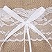 Tinksky Vintage Burlap Lace Bridal Wedding Ceremony Pocket Ring Bearer Pillow Cushion 1515cm