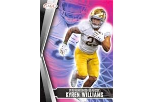 2022 Sage Hit Draft Low Series #37 Kyren Williams Notre Dame Fighting Irish Prospect Football Trading Card in Raw (NM or Better) Condition