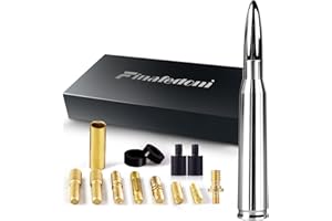 FINAFEDOM Chrome Bullet Antenna 50 Cal Bullet Car Truck Antenna Truck Accessories Silverado 1500 F150 F250 F350 Ram 1500 GMC Sierra 1500 Ranger Short Replacement Antena (Chrome, 5.5inch)