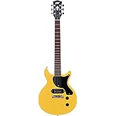 IYV- ILJR-200 Solid Basswood Body Electric Guitar, TV Yellow