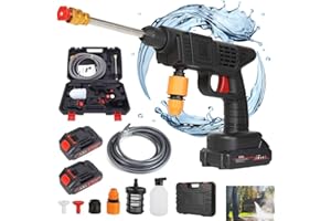 KRAUTAIN Ez Jet Hydrowasher, Ez Jet Power Washer, Ez Jet Sprayer, Ezjet Power Washer, Ez-Jet Portable Hydrowasher Battery Operated, Hidrolavadora Portatil, High Pressure Wireless Car Washer Prayer Gun (1 Set)