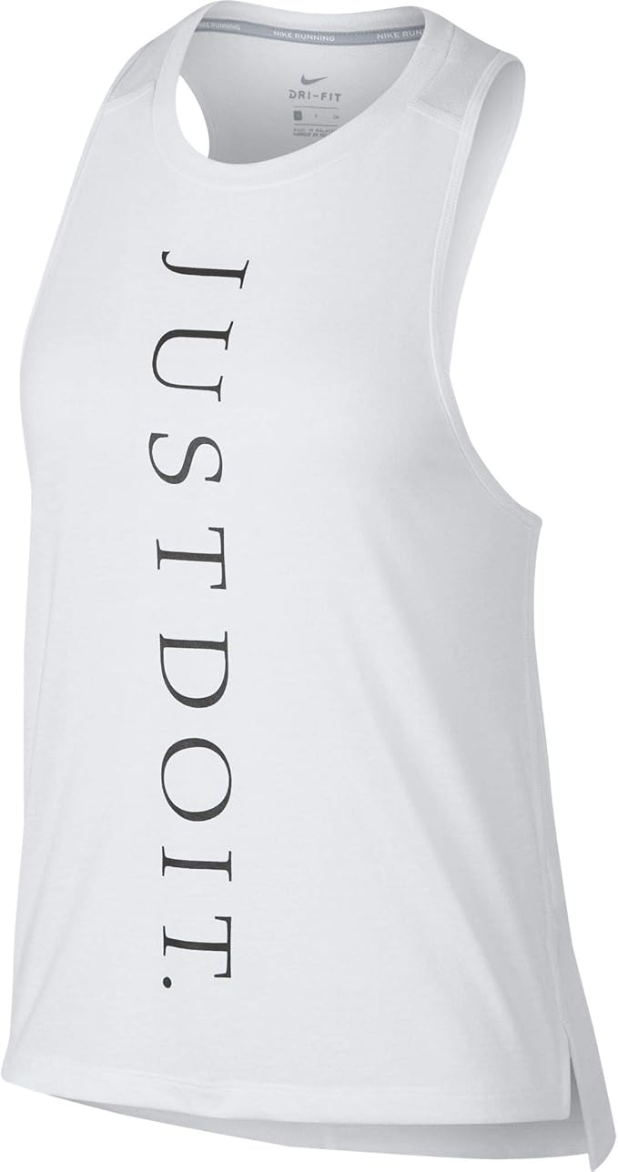 Amazon Co Jp Nike Women S Dry Miler Jdi Running Tank Top Xl White 服 ファッション小物