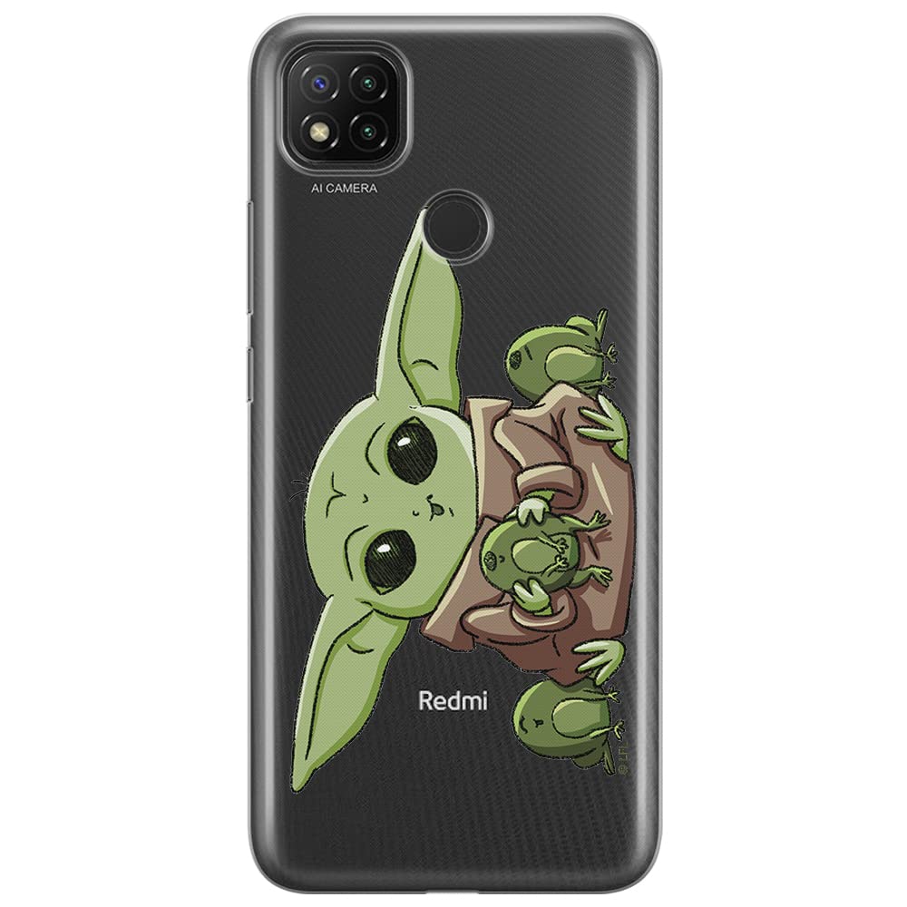ERT GROUP mobile phone case for Xiaomi REDMI 9C original and officially Licensed Star Wars pattern Baby Yoda 014 optimally adapted to the shape of the mobile phone, partially transparent