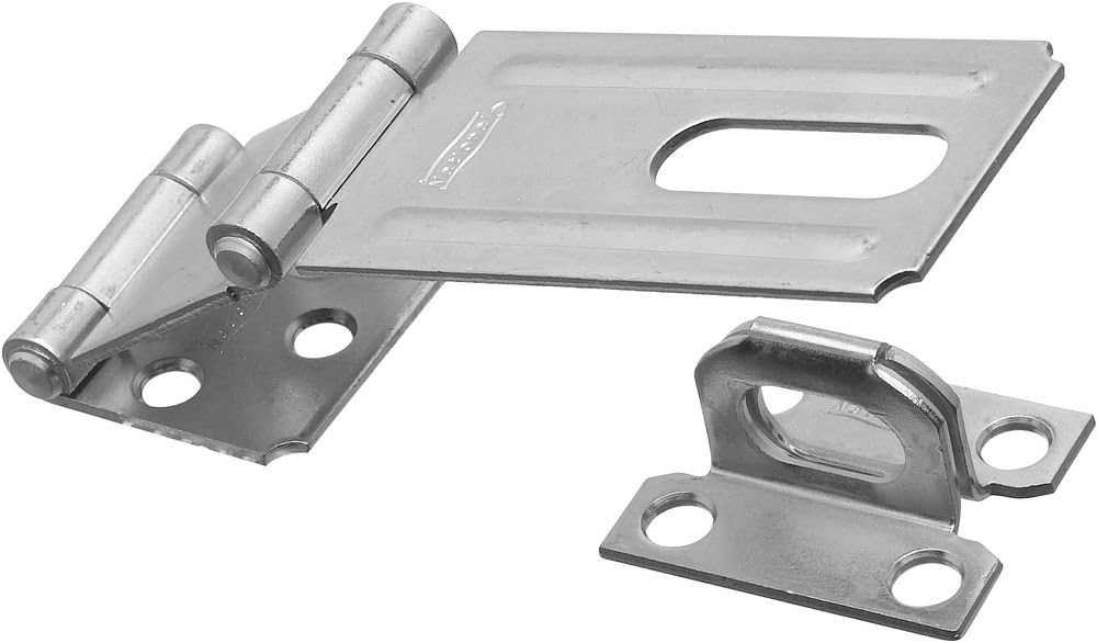 National Hardware N103-291 V34 Double Hinge Safety Hasp in Zinc plated - Hardware Hasps - 