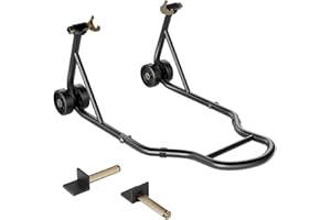 SPECSTAR Motorcycle Stand, 441 Lbs Capacity Rear Wheel Lift with U+L Adjustable Swingarm Spool, Heavy Duty Paddock Stand for 