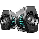 Edifier G2000 Pro 64W Desktop 2.0 Computer Gaming Speakers for PC Laptop Mac Woofer Bluetooth USB 3.5mm AUX Inputs RGB Lights Multimedia Speakers Black