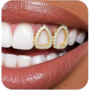 Unisex Rhinestone Mouth Grills Personalized Daily Wear Grillz Tooth CZ Stone Tooth Gems Hip Hop Style Teeth Accessory for Hal