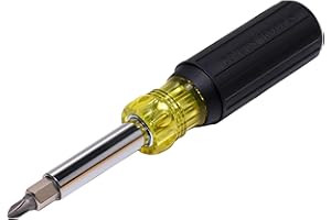 Klein Tools 32500 11-in-1 Screwdriver/Nut Driver Set, 8 Bits (Phillips, Slotted, Torx, Square), 3 Nut Driver Sizes, Cushion G