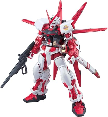 Amazon Com Bandai Hobby 58 Hg Gundam Astray Red Frame Model Kit Flight Unit 1 144 Scale Toys Games