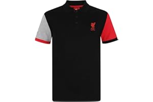 LIVERPOOL F.C. Liverpool Football Club Official Soccer Gift Mens Crest Polo Shirt