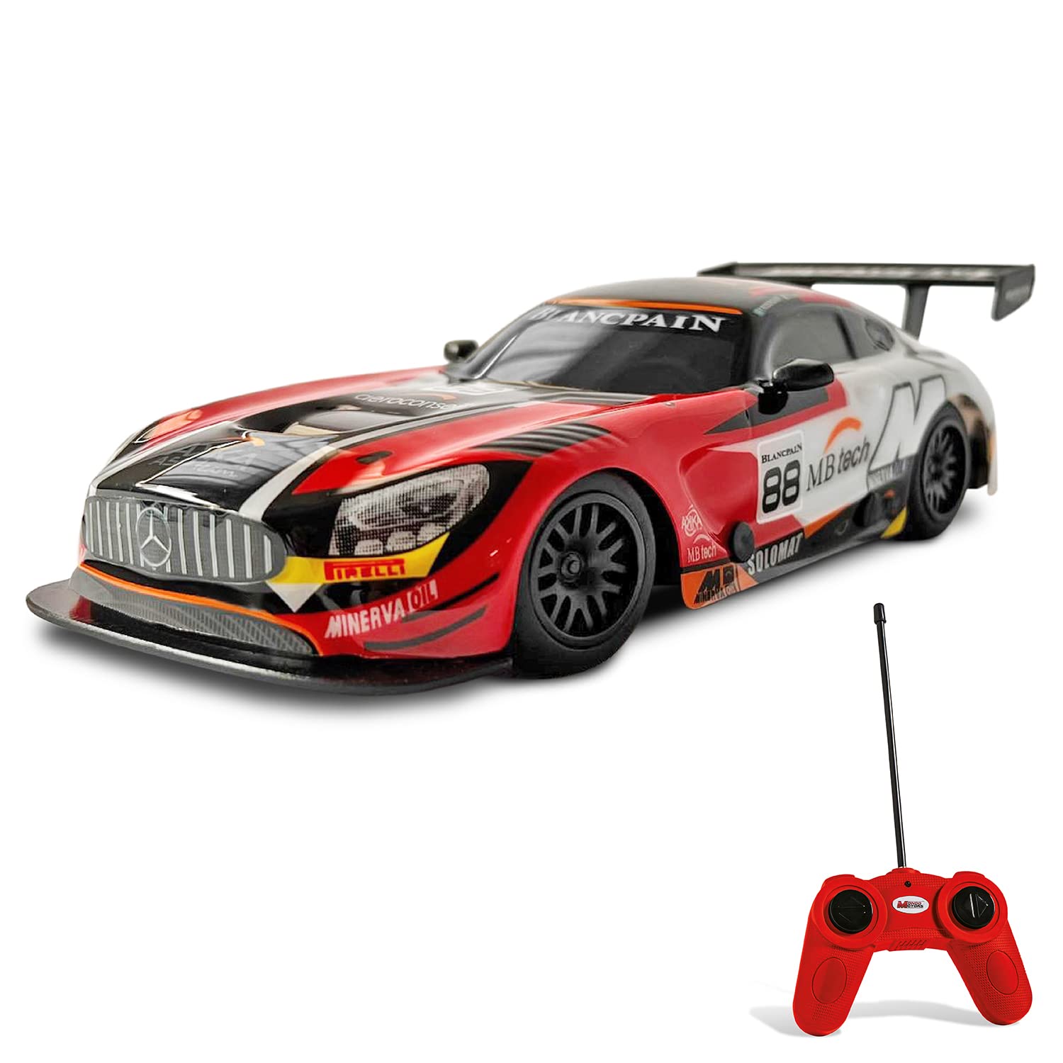 mondo Motors, MERCEDES AMG GT3, 1: 24 Scale Model, Up to 8 km/h Speed, Children's Toy Car 63365