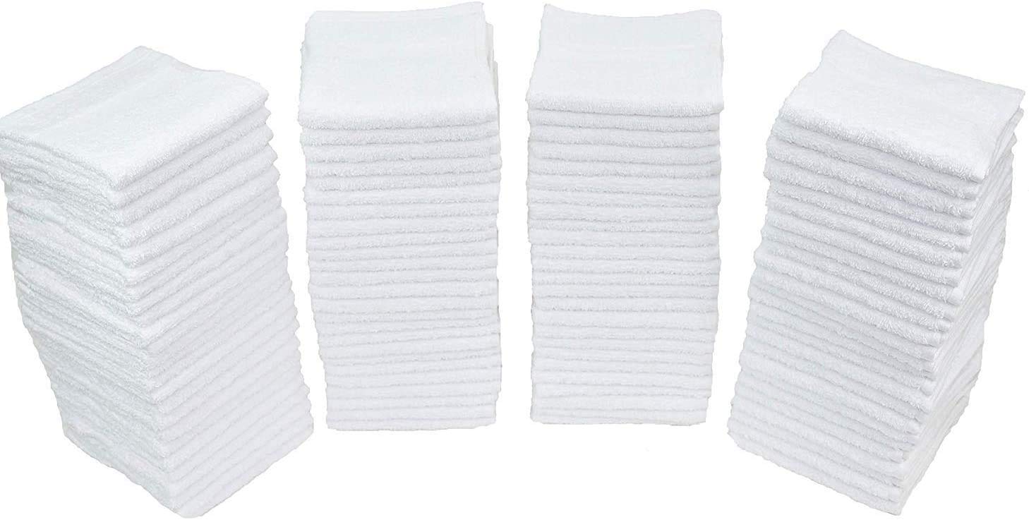 Simpli-Magic Terry Cleaning Cloths, Premium, White 50 Pack
