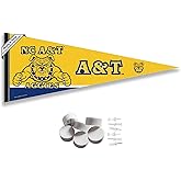 College Flags & Banners Co. North Carolina A&T Aggies Pennant Flag and Wall Tack Mount Pads