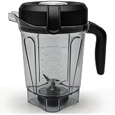 Premium Nylon Base 64oz Low Profile Blender Pitcher Compatible with Vitamix | Dishwasher‑safe for 5200/7500/5000/6300/750/E310/VM0102/VM0103/VM0197, BPA-Free Container Cup for Classic &amp; Explorian Series