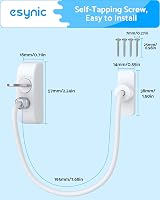 eSynic Window Restrictors 12 Pack UPVC Safe 19 cm Dual Lock Screws Included view 5