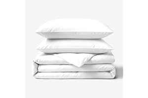 Fabdreams GOTS Certified 100% Organic Cotton Duvet Cover King Size - 400 TC Sateen - Soft - Silky - Button Closure - Edge Tie