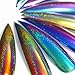 BORN PRETTY 4 Boxes Nail Art Chameleon Peacock Holographic Mirror Powder manicuring Iridescent Pigment Laser Colorful Neon Dust Glitter, 0.5g/Box