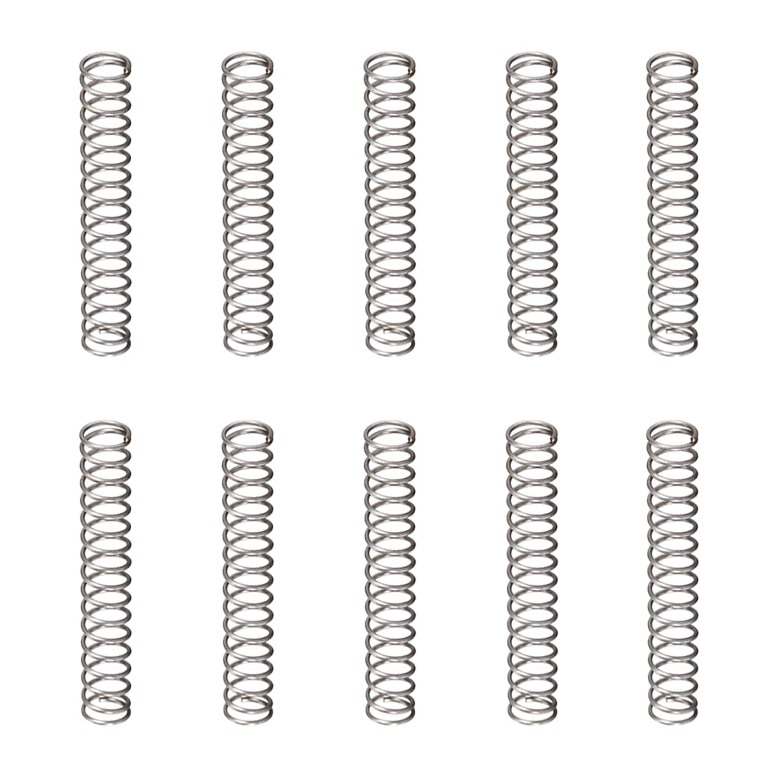 DTGN 0.5x5x30mm(DxODxL) Compression Spring - 10Pack - Good for Machinery - Spring Steel Extension Spring - Gray