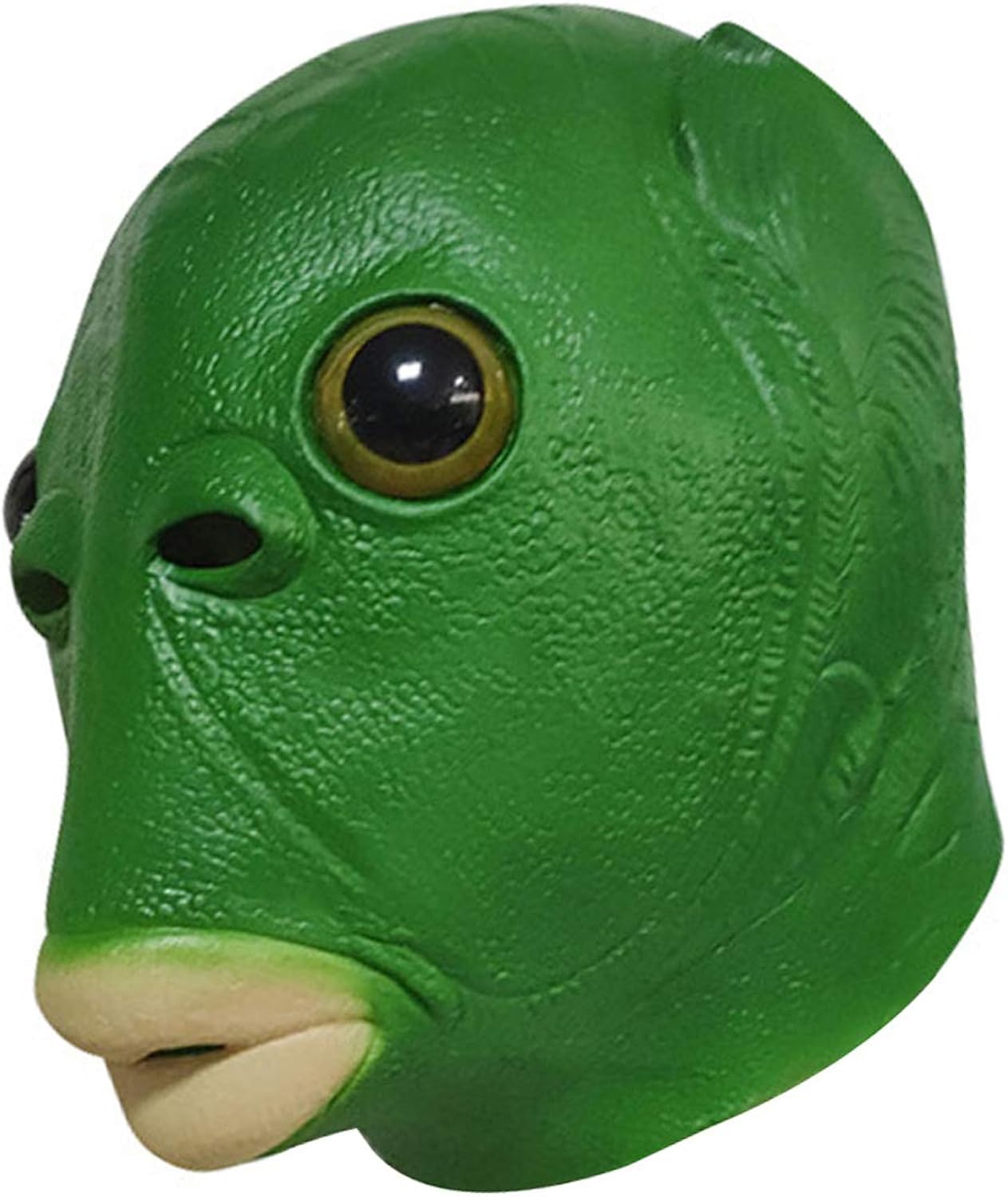 Nyaon Latex Fish Mask, Face Guard, Lightweight Cosplay Festival Party