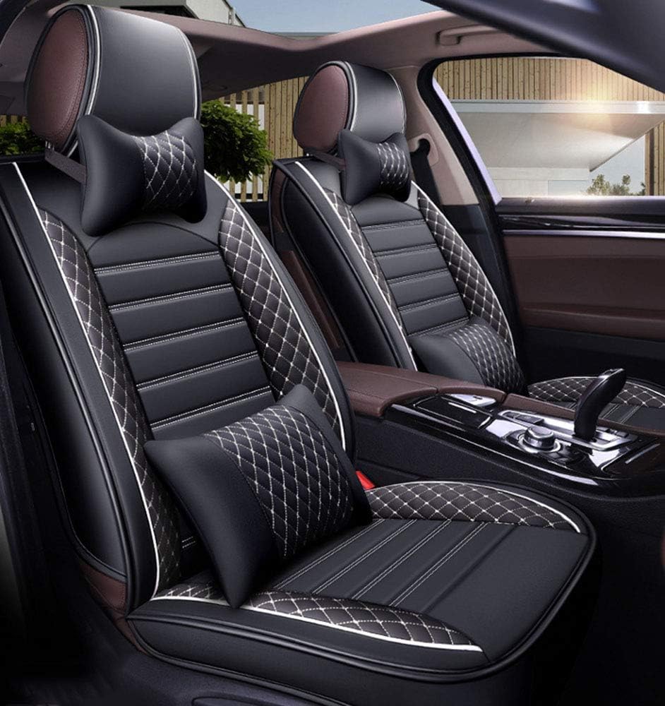 ZHANGTAOLF Custom Fit Full Set Car Seat Covers for Select Toyota Corolla L LE LE Eco XLE Sedan 2014 2015 2016 2017 2018 2019 - Leather,A