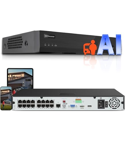 Amazon.com : Vonnision 16 Channel 4K PoE Network Video Recorder