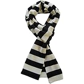 TrendsBlue Premium Soft Knit Striped Scarf