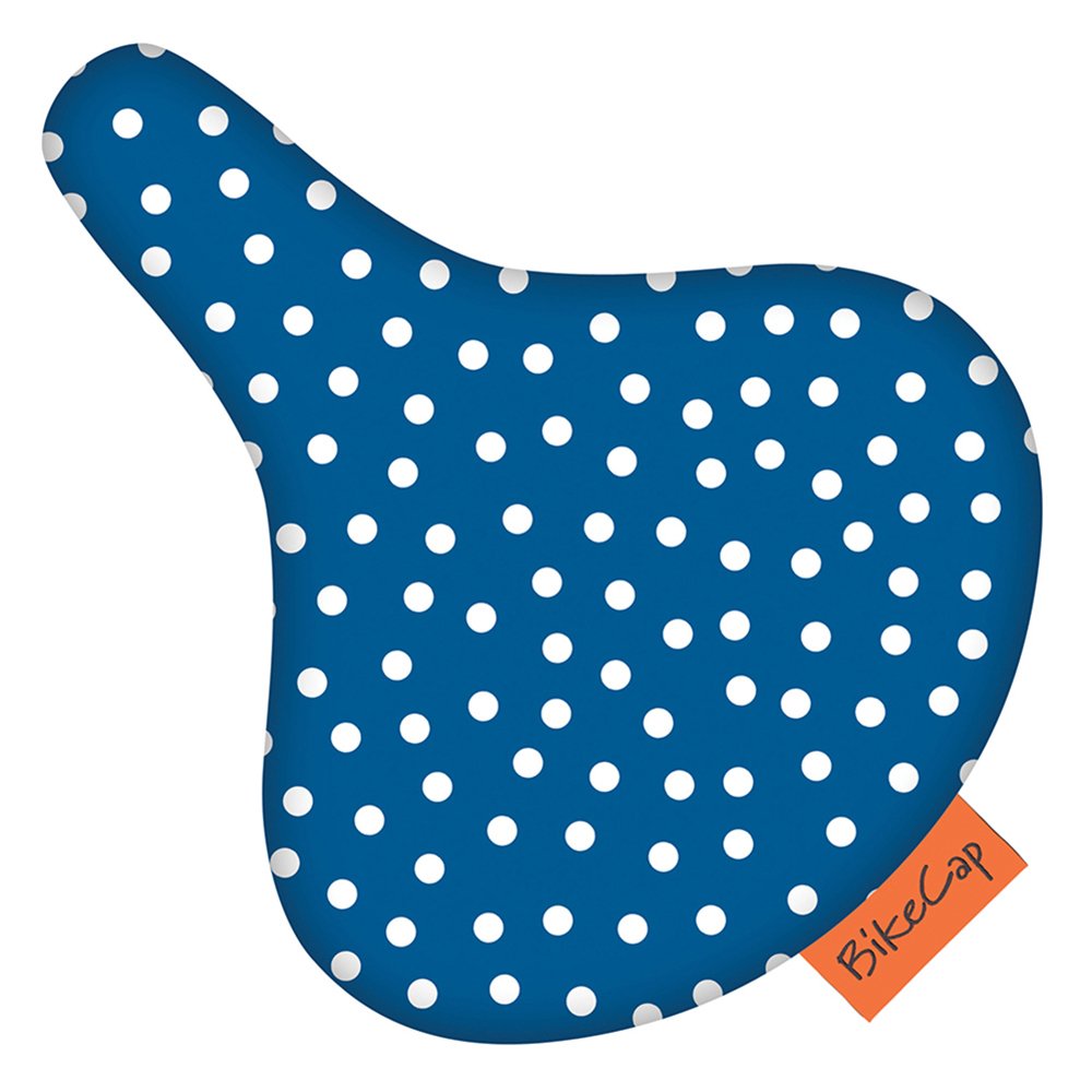 BikeCap Dot Bike Seat Cover, Blue, Large