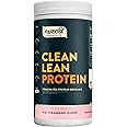 Nuzest - Pea Protein Powder - Clean Lean Protein, Premium Vegan Plant Based Protein Powder, Dairy Free, Gluten Free, GMO Free, Naturally Sweetened, Wild Strawberry, 40 Servings, 2.2 lb