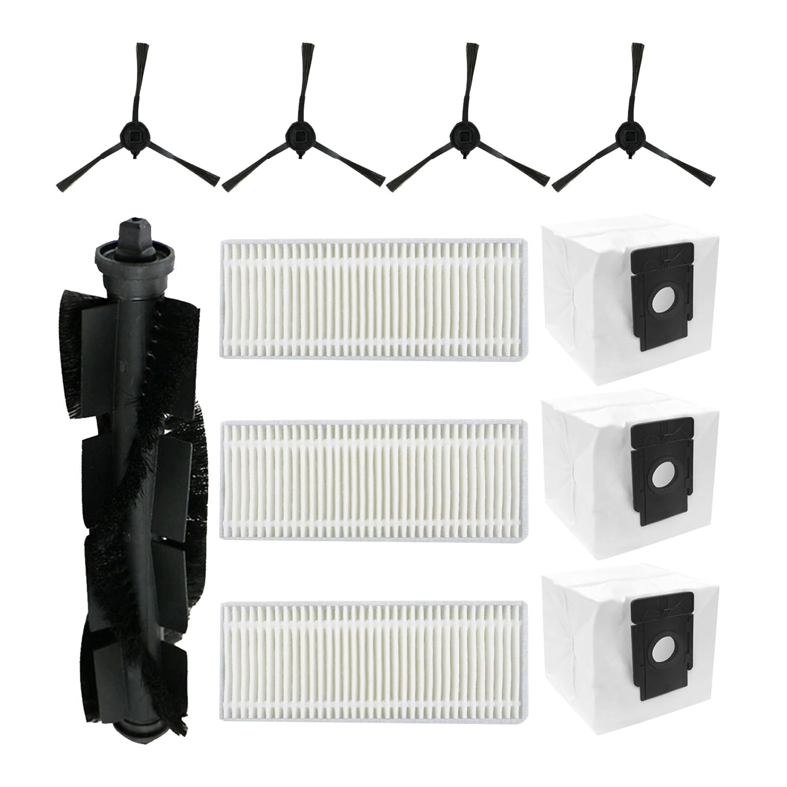 Photo 1 of Replacement Accessories Kit fo Verefa L11 Pro Robot Vacuum Cleane, parts Main Brushes Side Brushes Filters Dust Bags Attachments