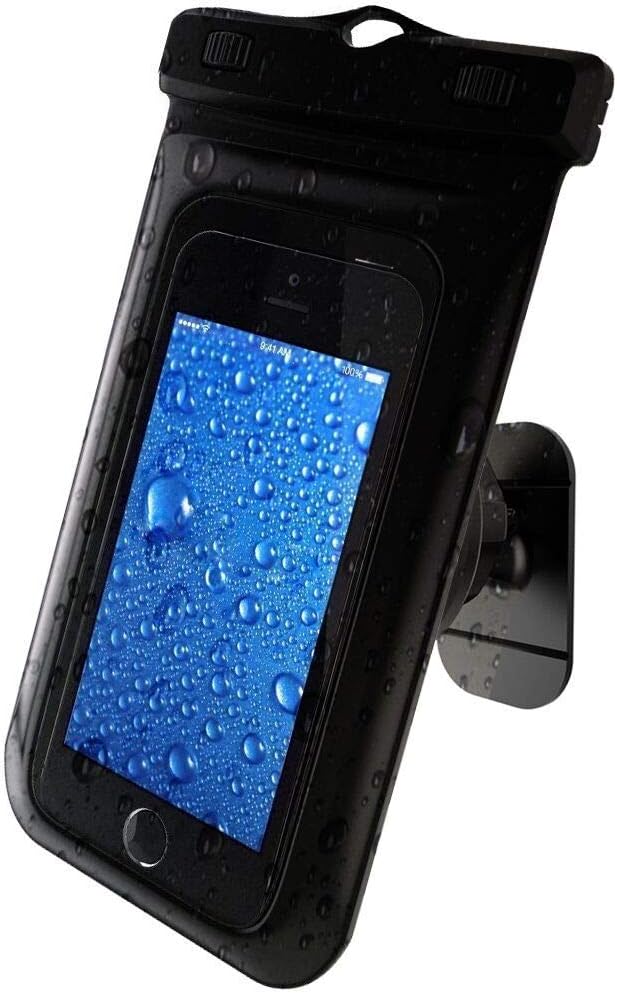 SINNESKY Shower Phone Holder, Universal Waterproof Phone Mount Clear Accessory for bathtubs, 360 Degrees Rotatable Phone Holder for Smartphones iPhone X,Samsung S8,S9 Plus, Other Devices