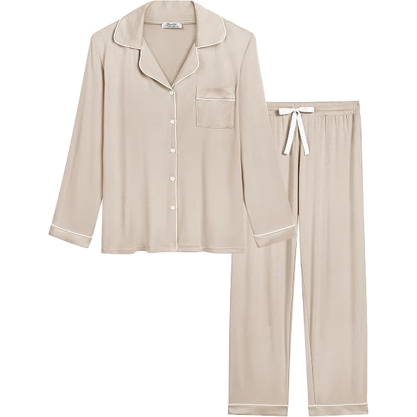 GYS Women's Soft Bamboo Viscose Pajama Set - Short Sleeve Printed Sleepwear