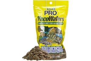 Tetra PRO PlecoWafers 5.29 Ounces, Nutritionally Balanced Vegetarian Fish Food for Bottom Feeders, Concentrated Algae Center
