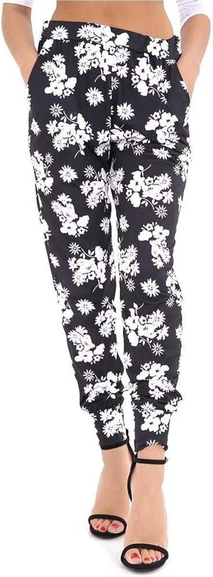 ladies floral summer trousers