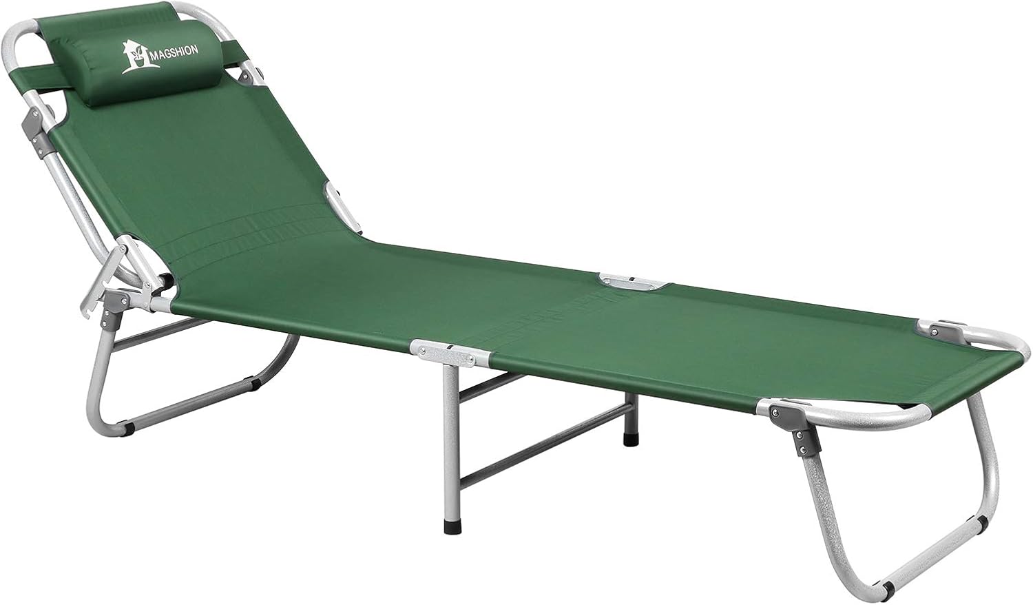 Portable Folding Camping Cot Bed Reclining Lounger Chair 4LVL