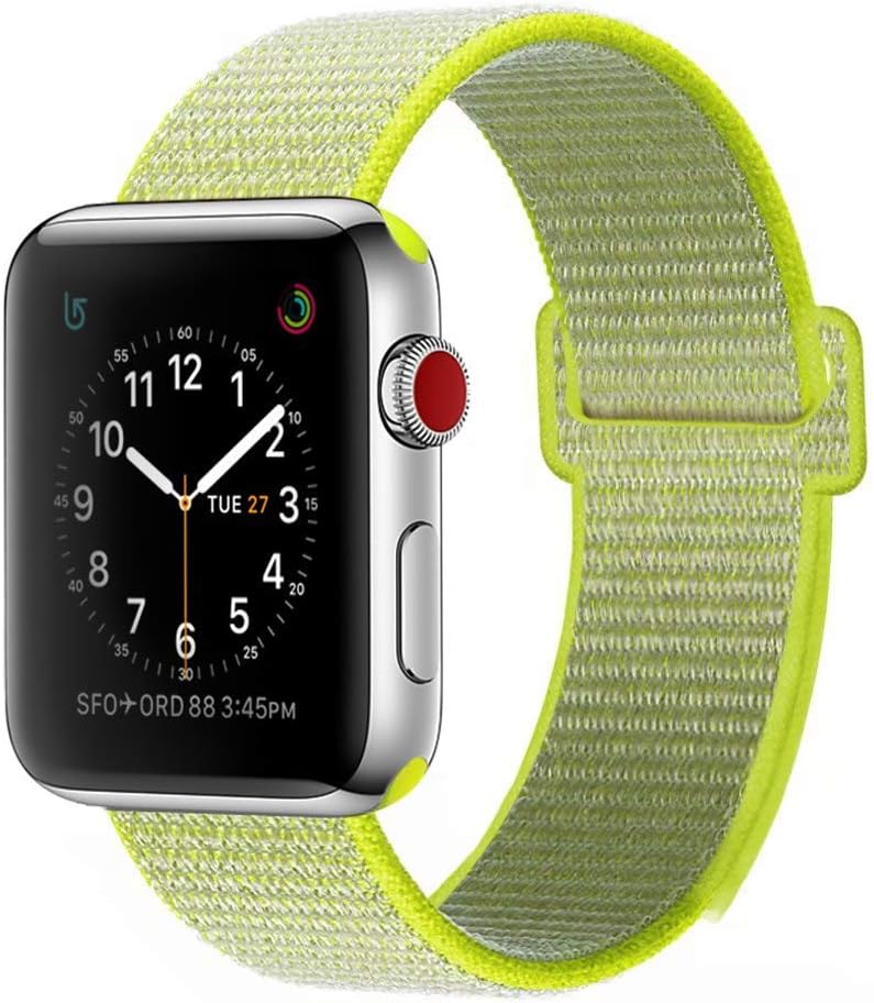 Bracelet Wristband Compatible with Smart Watch Band 38mm 40mm 42mm 44mm Soft Nylon Replacement for Smart Watch Series 4 3 2 1 (Flash, 42/44mm)