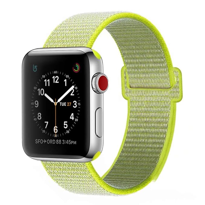 Bracelet Wristband Compatible with Apple Watch Band 38mm 40mm 42mm 44mm  Soft Nylon for iwatch Series 4 3 2 1 (Flash, 42/44mm) : Amazon.in:  Electronics