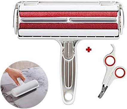 Katelos Brosse Anti Poils Animaux Chat Chien Brosse Ramasse Enleve Poils Magique Reutilisable Pour Poils Rouleau A Poil Vetements Canape Voiture Lit Tapis Amazon Fr Animalerie