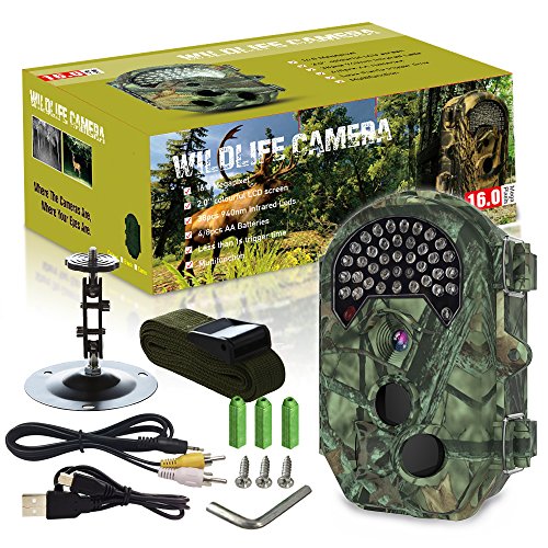 Trail Camera,THZY Waterproof 16MP 1080P HD Game Hunting Camera with Sound 120° Wide Angle Lens 0.5s Trigger Speed 38 Pcs 940nm IR LEDs No Glow Black Infrared Night Version up to 20M/65FT for Hunting - Thumbnail 7