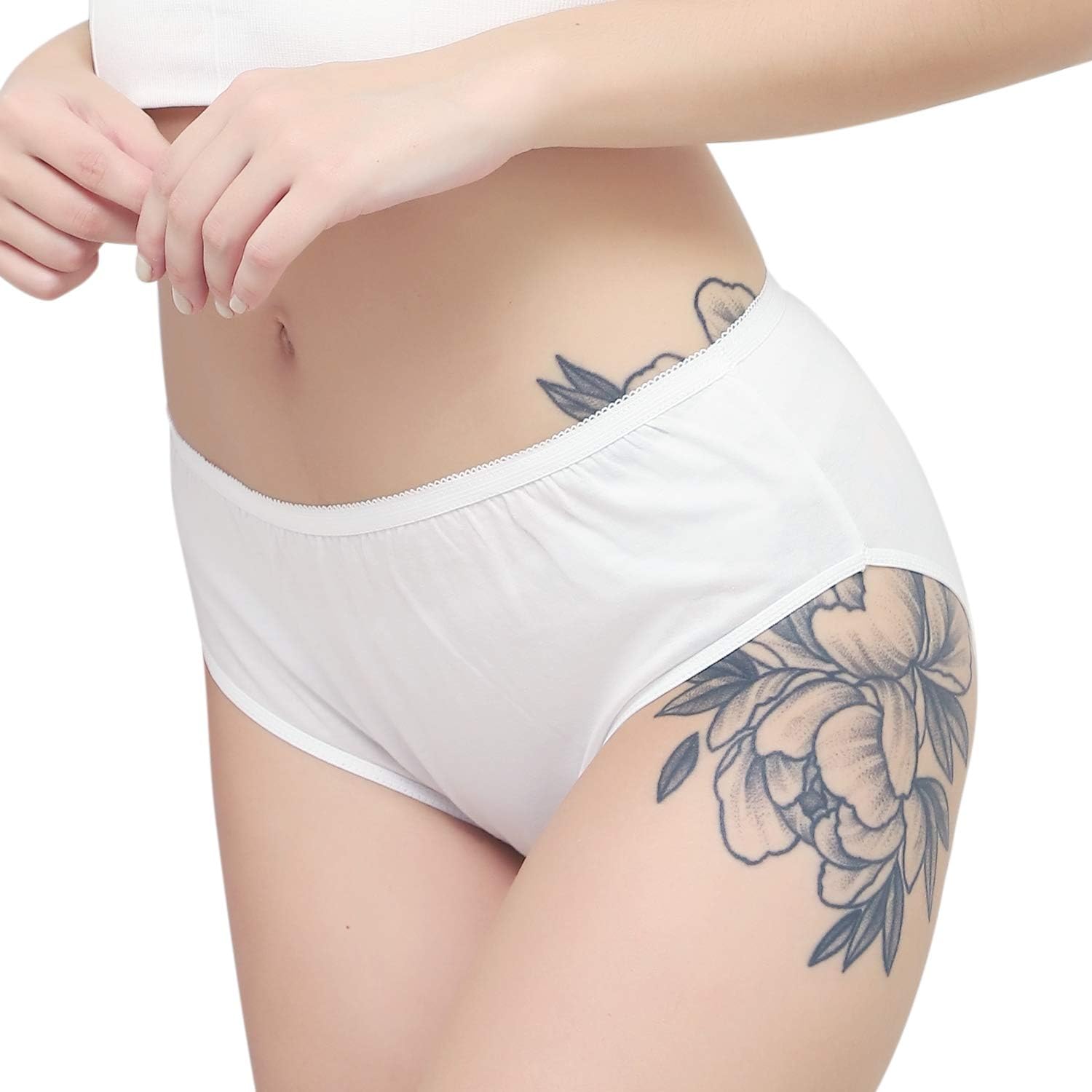 GUOER Women's Disposable Underwear Cotton Disposable Panties for Women