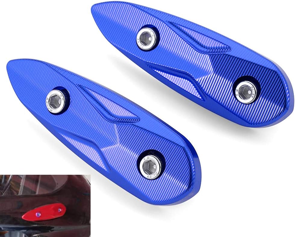 Bjmoto Mirror Hole Cap Cover, for Yamaha YZF R15 V3 2017-2020 R3 2013-2020 Motorbike Motorcycle (BL)