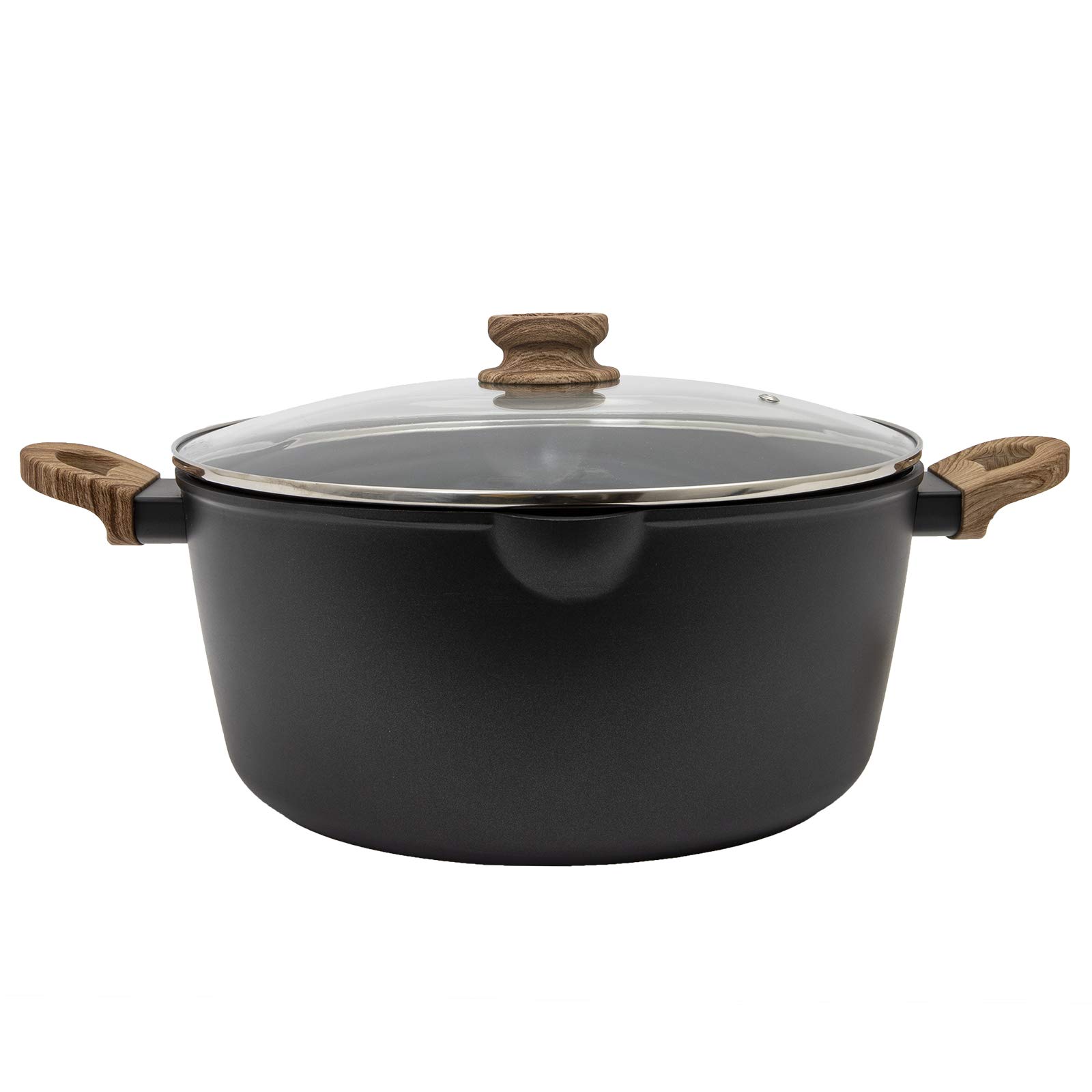 Country Kitchen Cookware Forged Aluminum Dutch Oven Quart Pot